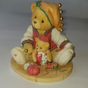 Cherished Teddies Meri Bear Figurine with Baby Bear